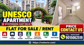 2 BHK Flat for Rent in UNESCO Apartment, IP Extension