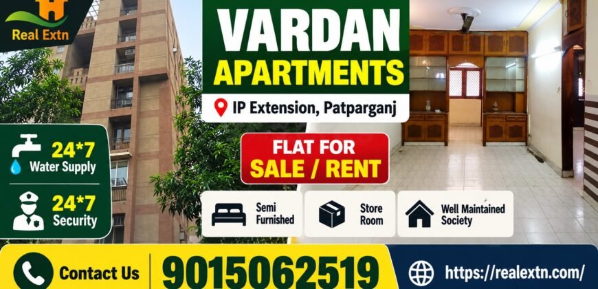Vardan Apartment 2 BHK Flat with Lift for Sale in IP Extension