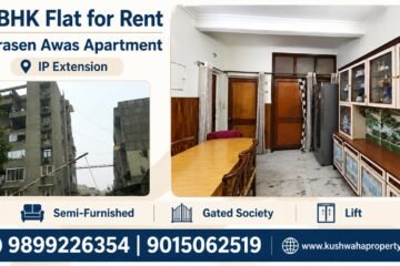 2 BHK Flat for Rent in Agrasen Awas Apartment, IP Extension