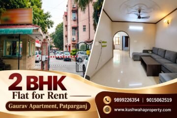 2 BHK Flat for Rent in Gaurav Apartment, Patparganj