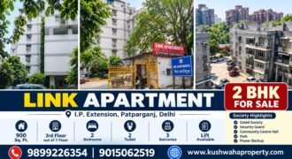 2 BHK Flat for Sale in Link Apartment, I.P. Extension, Delhi