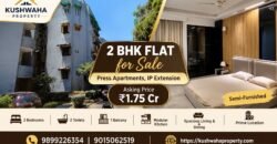 Press Apartments, IP Extension, 2 BHK Flat for Sale Price 1.75 Cr