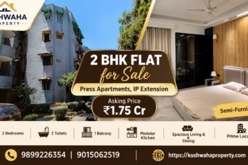 Press Apartments, IP Extension, 2 BHK Flat for Sale Price 1.75 Cr