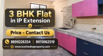 Spacious 3 BHK Flat Kailash Milan Vihar CGHS in IP Extension