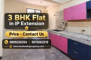 Spacious 3 BHK Flat Kailash Milan Vihar CGHS in IP Extension