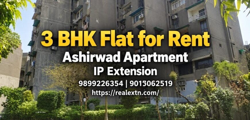 3 BHK Duplex Flat for Rent in Ashirwad Apartment, IP Extension, Delhi