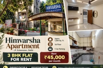 3 BHK Flat for Rent in Himvarsha Apartment IP Extension