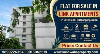 3 BHK Rental Flat in Link Apartment, I.P. Extension, Patparganj