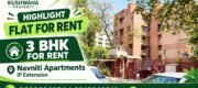 3 BHK Flat for Rent in Navniti Apartments, IP Extension, Patparganj
