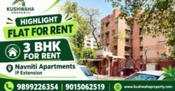 3 BHK Flat for Rent in Navniti Apartments, IP Extension, Patparganj