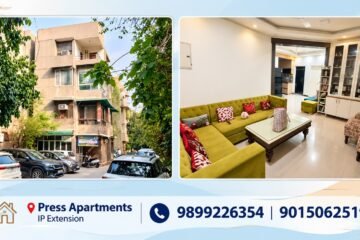 3 BHK Flat for Rent in Press Apartments, IP Extension, Delhi