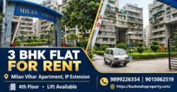 3 BHK for Sale in Milan Vihar Apartment, IP Extension, Delhi