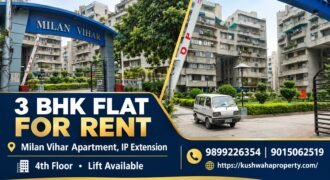 3 BHK for Sale in Milan Vihar Apartment, IP Extension, Delhi