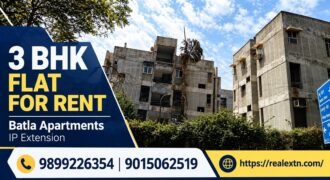 3 BHK Flat for Rent in Batla Apartments, IP Extension, Patparganj