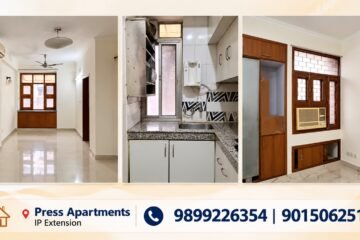 3 BHK Flat – 1200 Sq Ft, Press Apartments IP Extension, Patparganj