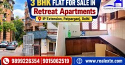 3 BHK Flat for Sale in Retreat Apartments, IP Extension, Patparganj