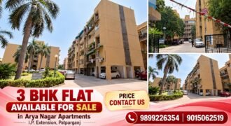 3 BHK flat for sale in Arya Nagar Apartments, IP Extension, Patparganj