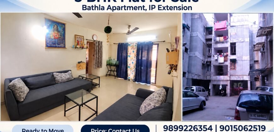 Bathla Apartment, IP Extension, 3 BHK flat for sale in Patparganj