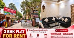 3 BHK Flat for Rent in Arya Nagar Apartments, IP Extension